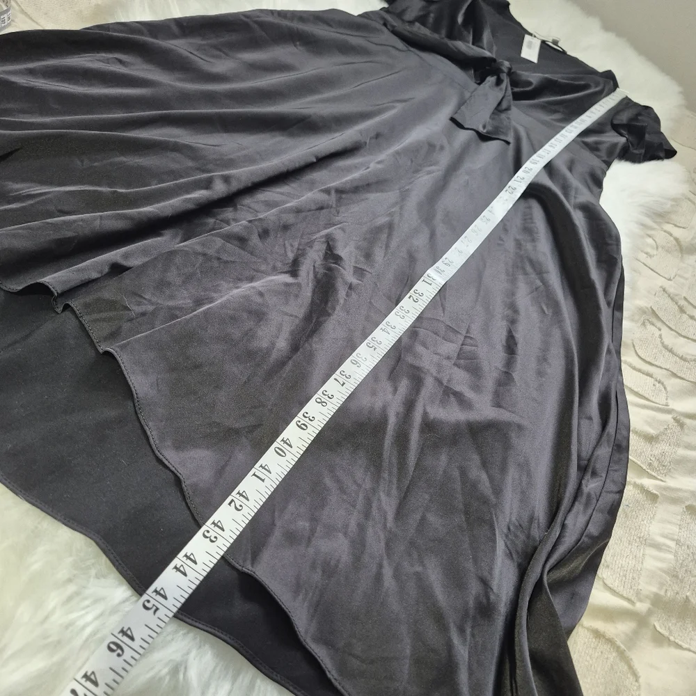 Baltic Born Poppy Satin Tie Front Midi Dress Size XL - Picture 13 of 13